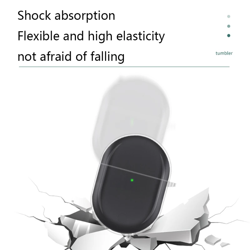 

Compatible with Redmi AirDots 3 Pro Earbuds Charging Case Soft Transparent TPU Case Cover Skin Shokproof with Keychain