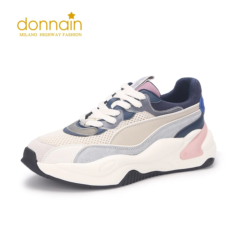 

Женские кроссовки из натуральной кожи, на платформе