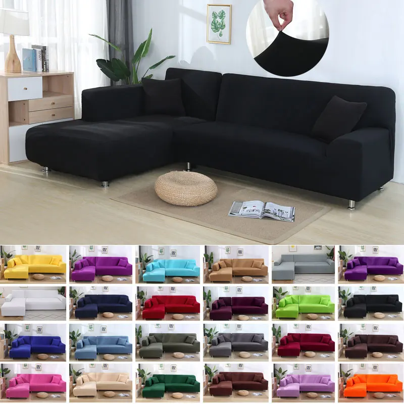 

Elastic Stretch Sofa Cover 1/2/3/4 Seater Sof Slipcover Couch Covers for Universal Sofas Livingroom Sectional L Shaped Slipcover