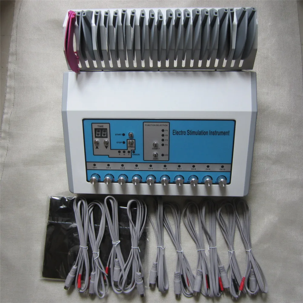 Портативный EMS массаж тела машина русская волна био электрода стимуляции Фитнес