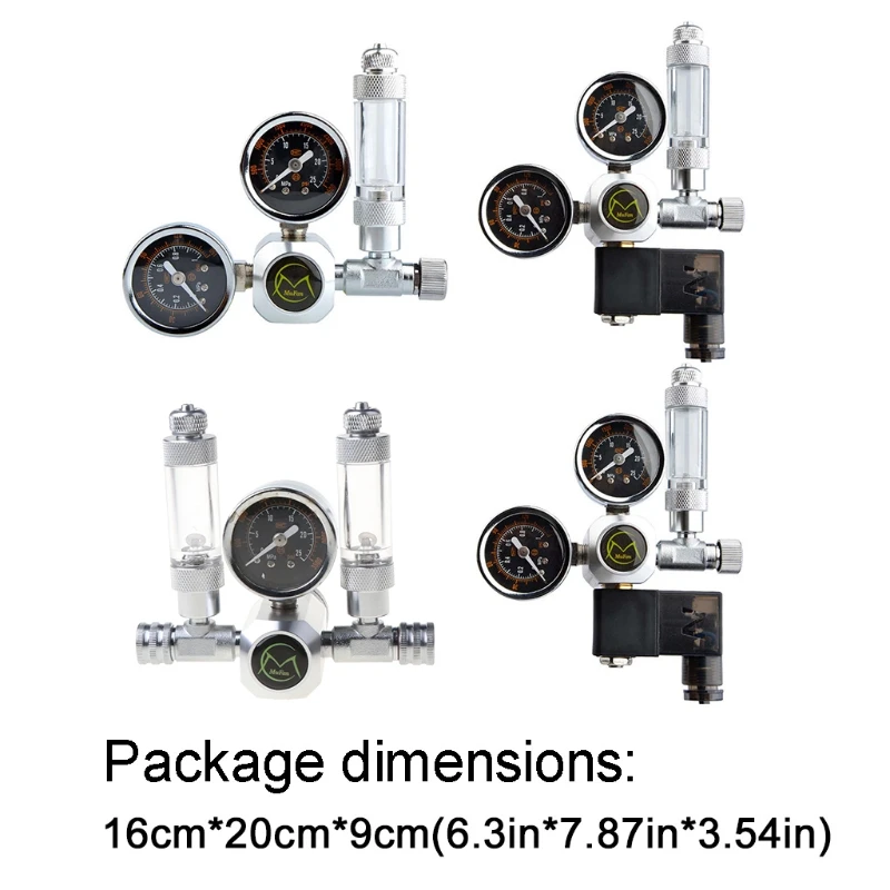 

094A Аквариум CO2 Регулятор давления 220 В система электромагнитного манометра