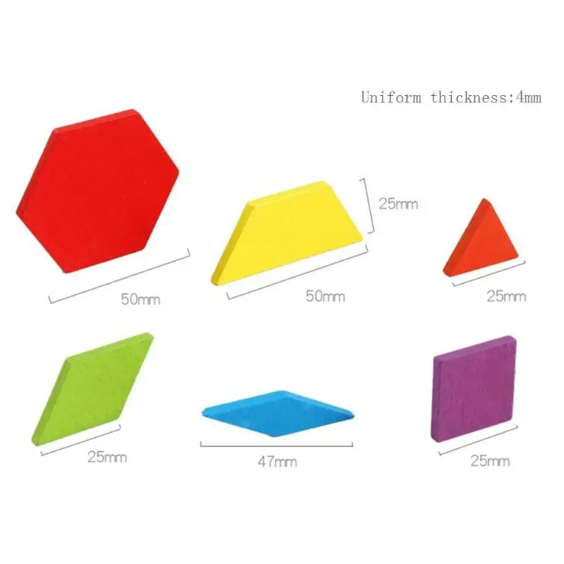 

155pcs Montessori Wooden Jigsaw Puzzle Colorful Creative Game Brain Training Educational Toys Kids Gifts Learning Developing Toy