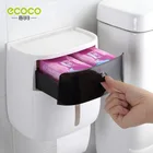 Настенная коробка для салфеток ecoco, водонепроницаемый диспенсер для салфеток, держатель для бумажных полотенец, коробка для салфеток для ванной комнаты с ящиком, хранилище для ванной комнаты