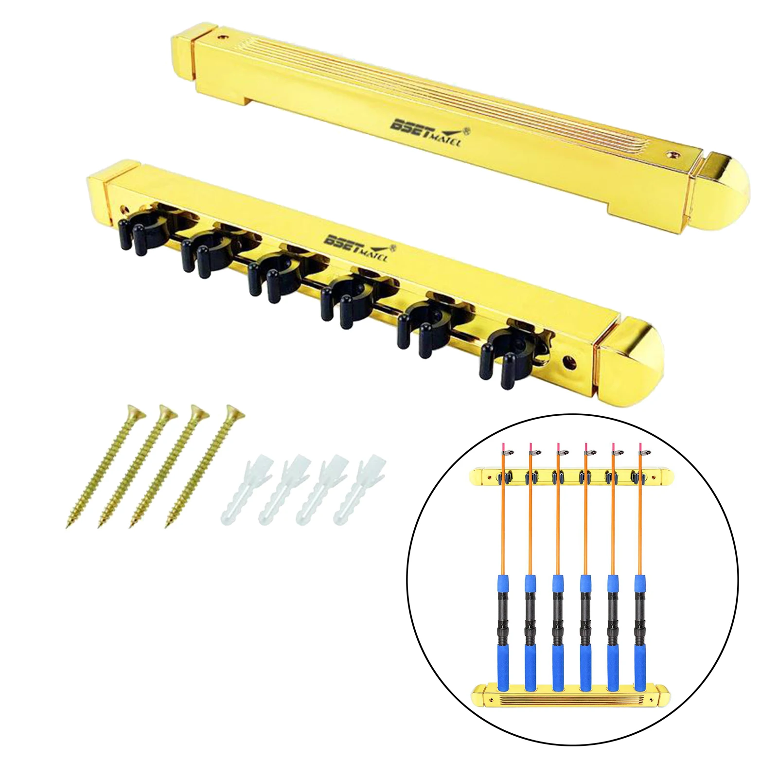 

Высококачественная портативная настенная стойка для удочек, подставка для хранения для гаража, подвала