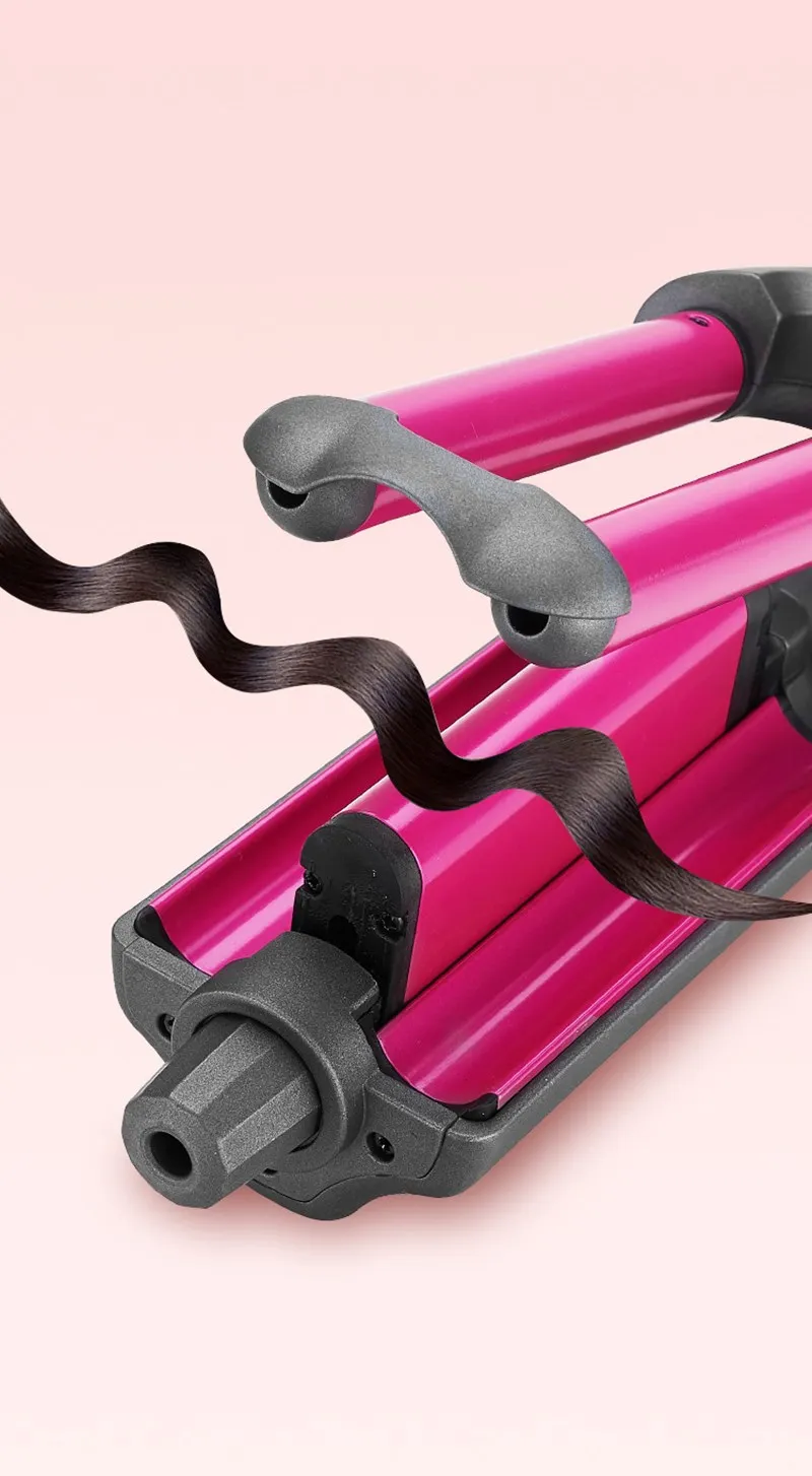 Щипцы для завивки волос с 2 бочками автоматическая керамическая палочка