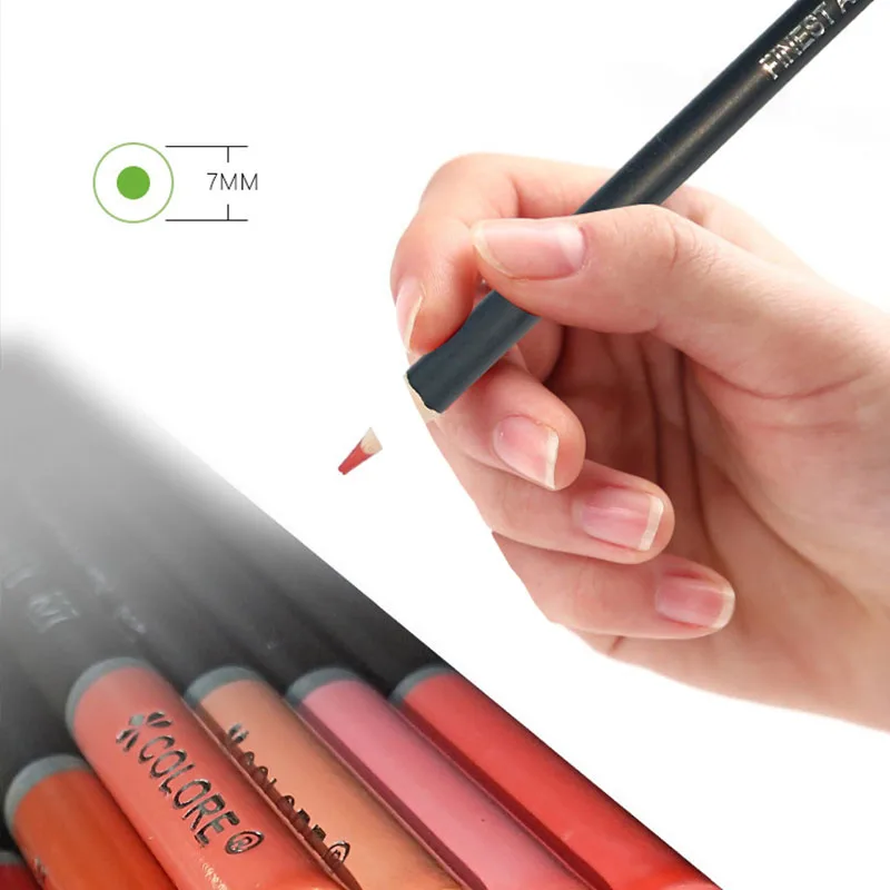 Colore 50colors Oily Colored Pencils Rich Color Carton Pack Professional Hand-painted Student Secret Garden Doodle Pen | Канцтовары для