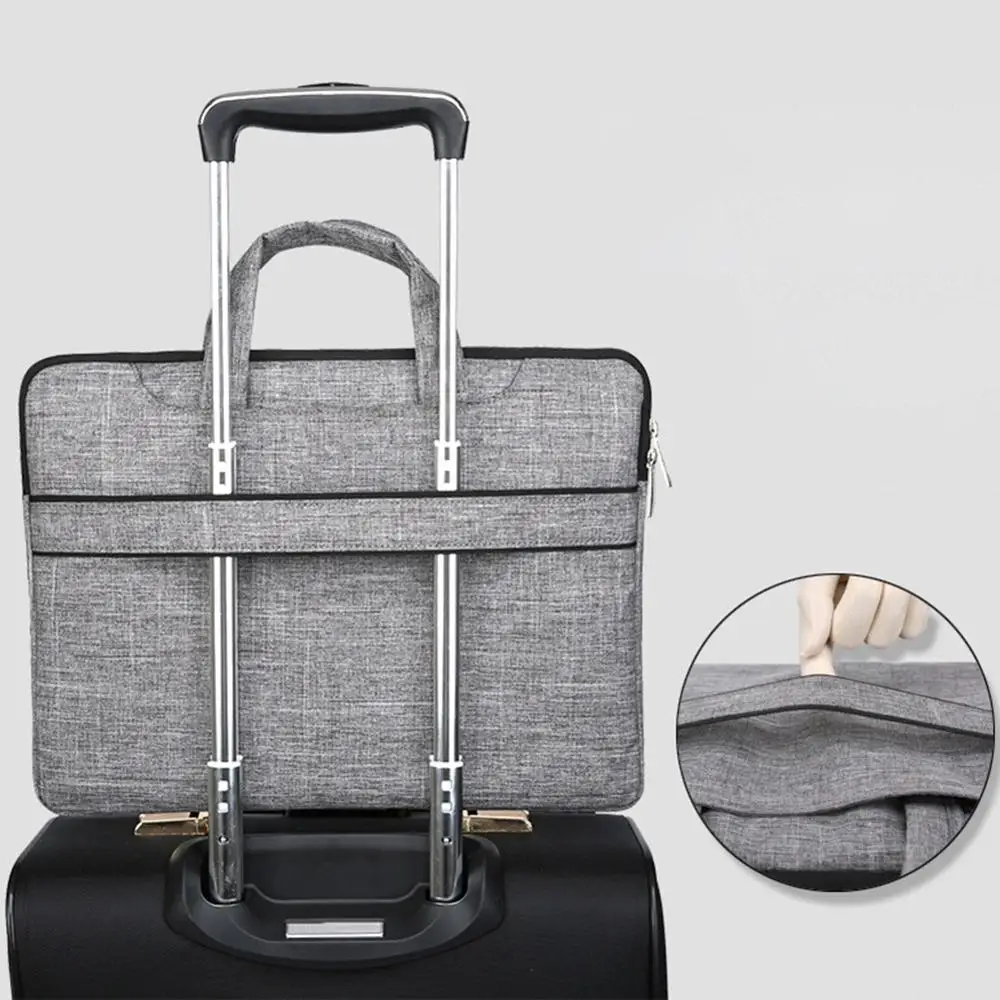 Сумка для ноутбука 15 6 Большая вместительная сумка на молнии портфель бизнеса