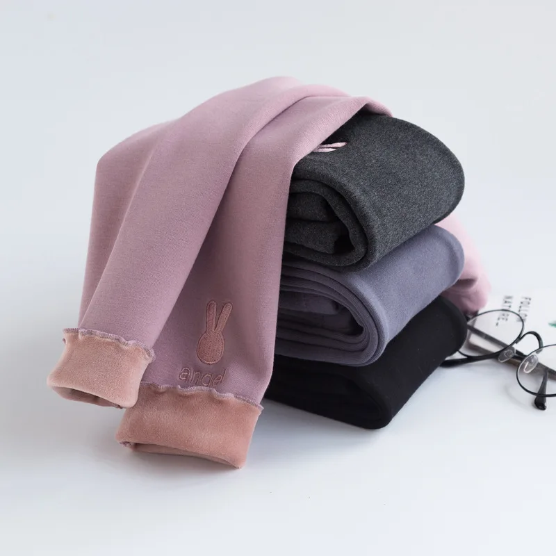 Зимние Детские Брюки Корейская версия детских брюк детские брюки с вышивкой