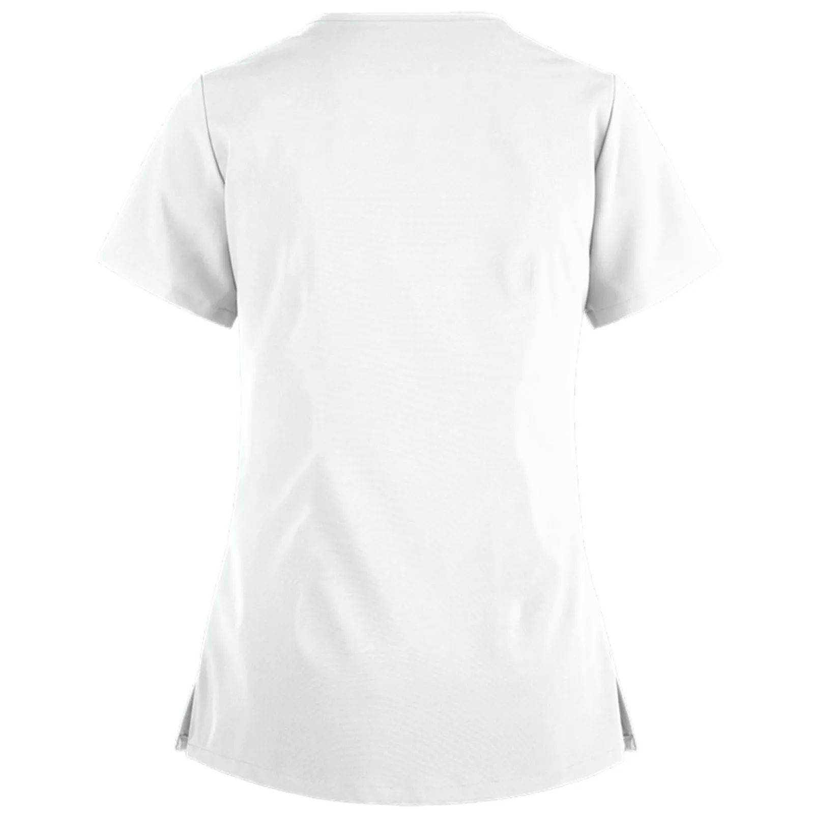 

Nurse Uniform Women V-Neck Short Sleeve T-Shirt Nursing Working Uniform Tops Healthcare Care Worker Clothes Clinic Outfits