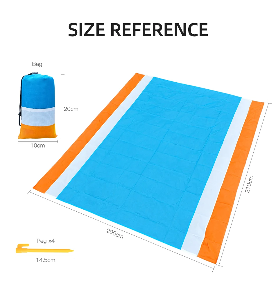 Портативный Magic Sandless пляжный коврик Outoor путешествия Водонепроницаемый пляжные