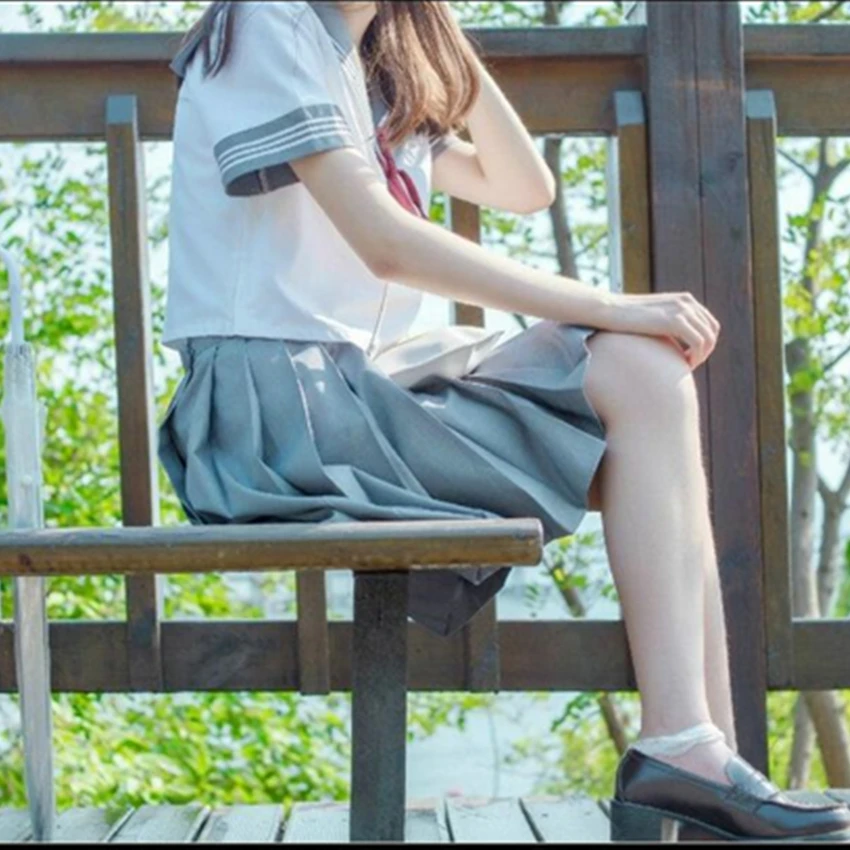 

Japanese Short/long Sleeve JK Suit Girls Pleated Skirt Woman Cosplay School Uniforms Sexy College Student Sailor Costumes