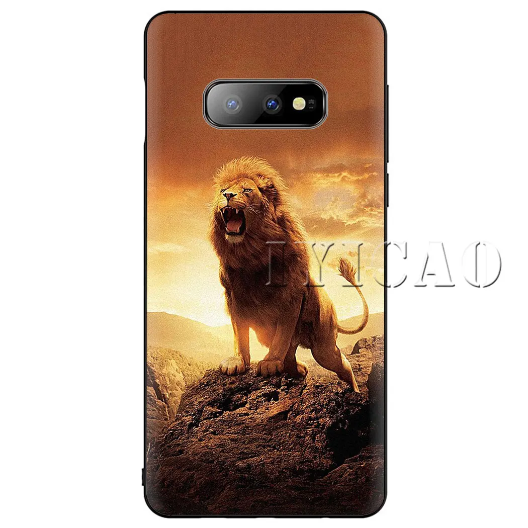IYICAO Тигр Лев Мягкий силиконовый чехол для samsung S6 S7 S8 Edge S9 S10 Plus S10e телефона - купить