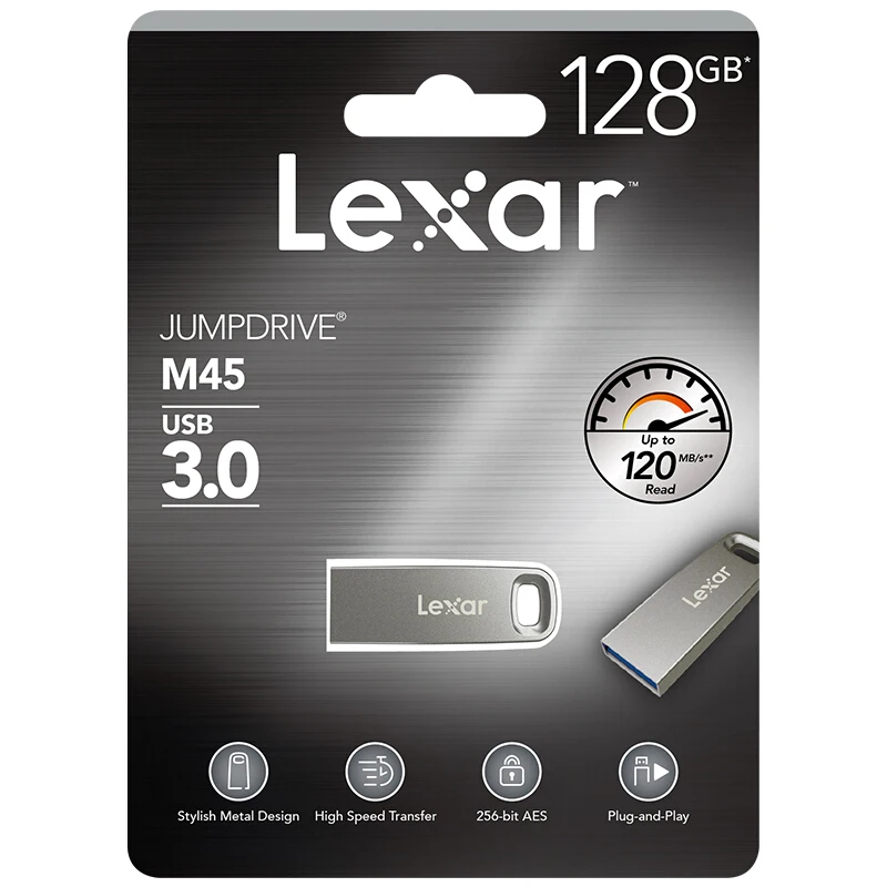 Lexar USB флэш накопитель 3 0 32 Гб 64 ГБ высокоскоростной металлический U диск 128 ручка