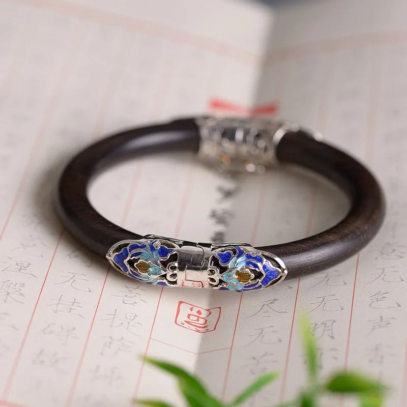 Женский браслет из сандалового дерева BALMORA стерлингового серебра 925 пробы с