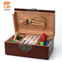 large retro kit hand sewing tailor tools multi function sewing household sewing machine accessories sewing gadget storage box