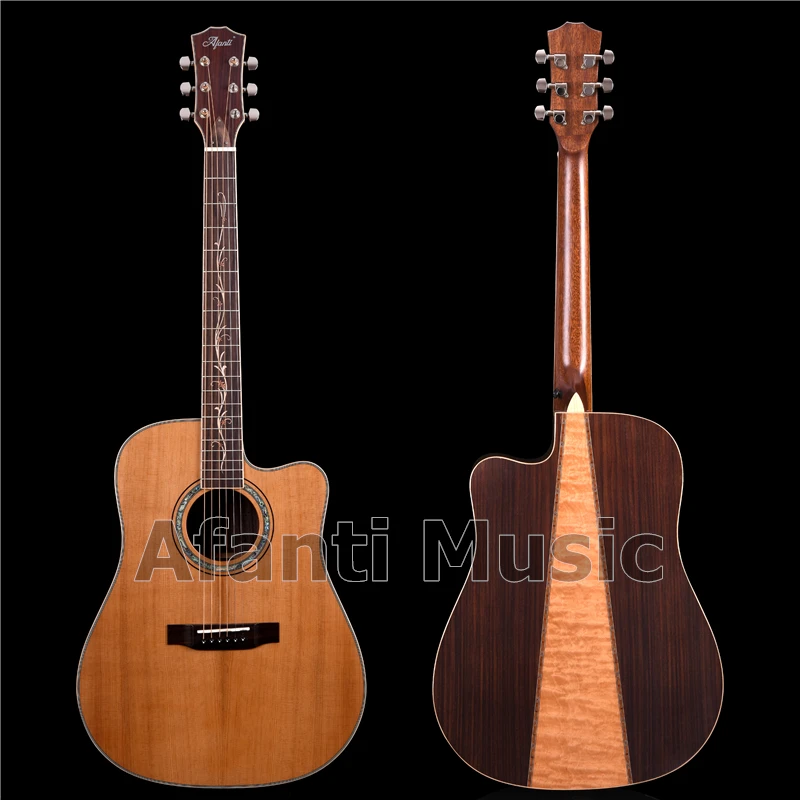

Afanti Music Top quality 41 inch Solid Spruce top / Rosewood Back & Sides Acoustic guitar (AF-1226)
