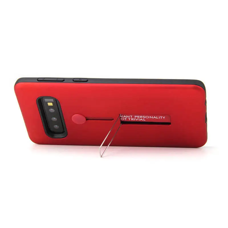 2 в 1 однотонный чехол - подставка для Samsung S8 S9 S10 Plus S10E 5G Чехол- держатель Galaxy S20 Note10