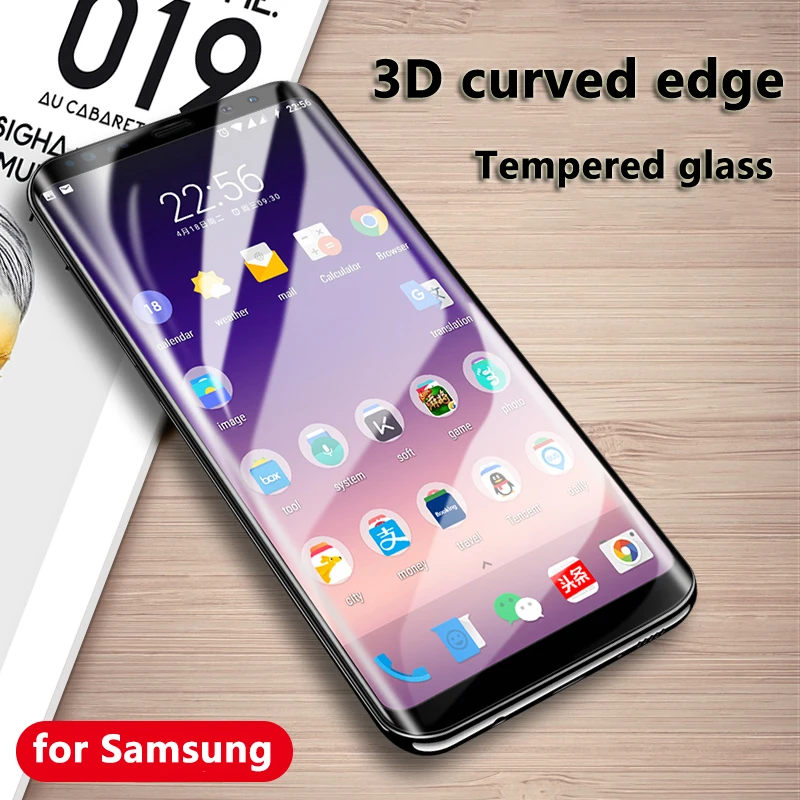 Для Samsung Galaxy S6 Edge S7 S8 S9 S10 Plus S20Ultra Note 8 9 10 3D изогнутое полное покрытие Закаленное