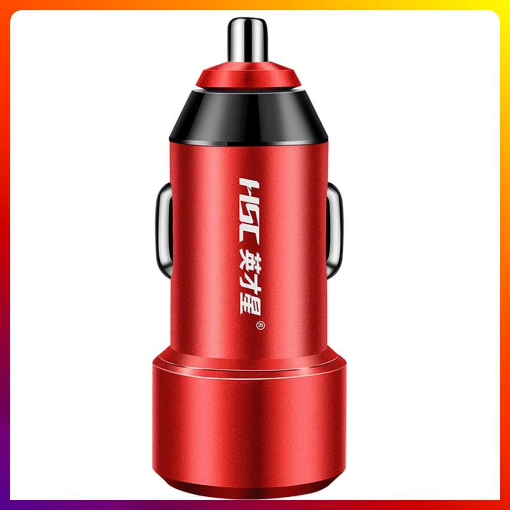 

Портативное автомобильное зарядное устройство HSC YG32 MINI с двумя USB-портами, 3,4 А, быстрая зарядка из алюминиевого сплава, автомобильное зарядн...