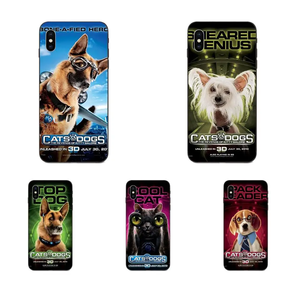 Милый Постер с изображением кошек и собак для Apple iPhone 11 X XS Max XR Pro 4 4S 5 5S SE 6 6S 7 8 Plus