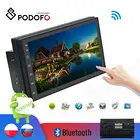 Автомагнитола Podofo, универсальная мультимедийная система на Android, с 7 ''сенсорным экраном, GPS, Wi-Fi, Bluetooth, FM-радио, GPS, типоразмер 2DIN