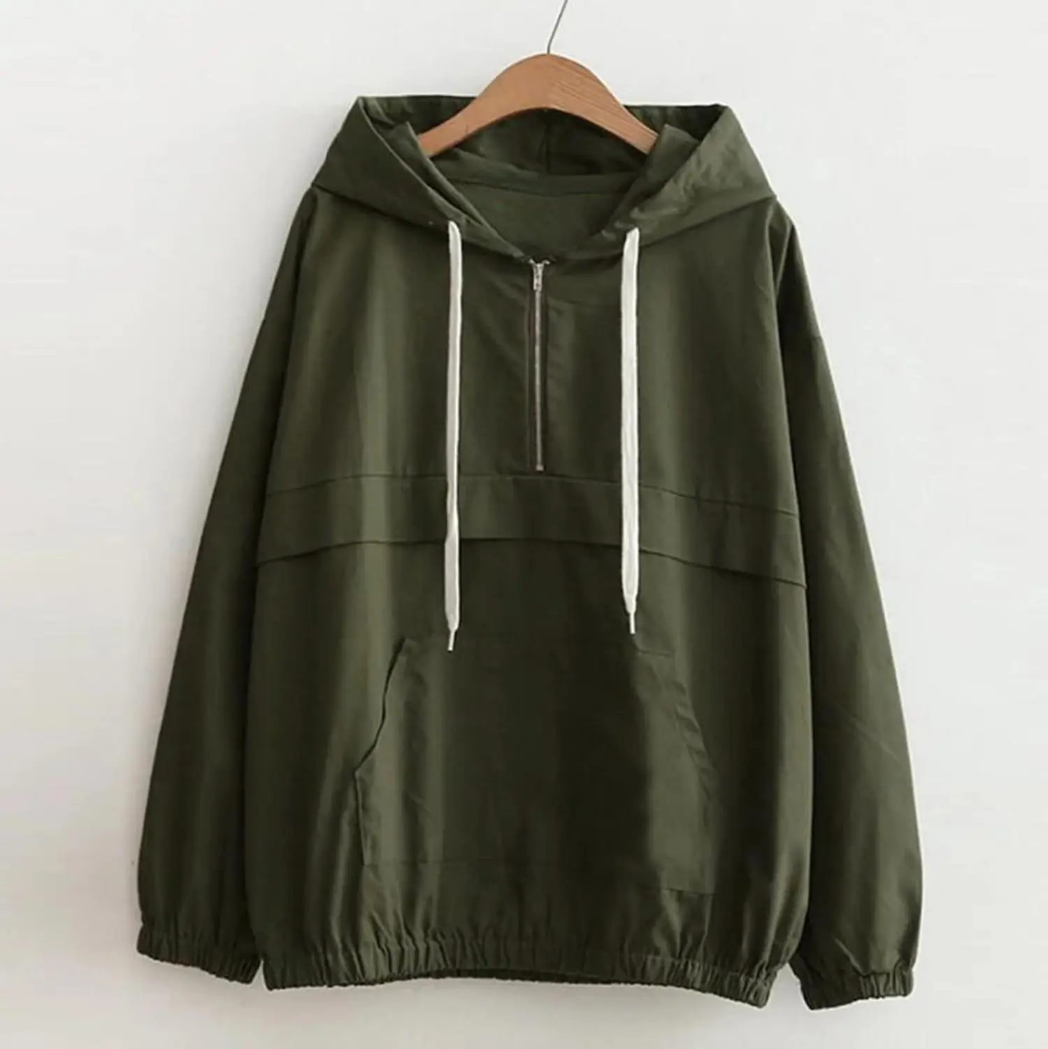 Women Long Sleeve Thin Sweatshirt Sport-wear Zipper Pockets Sport Hooded Casual Top Outdoor Running Riding Jacket Clothing | Спорт и