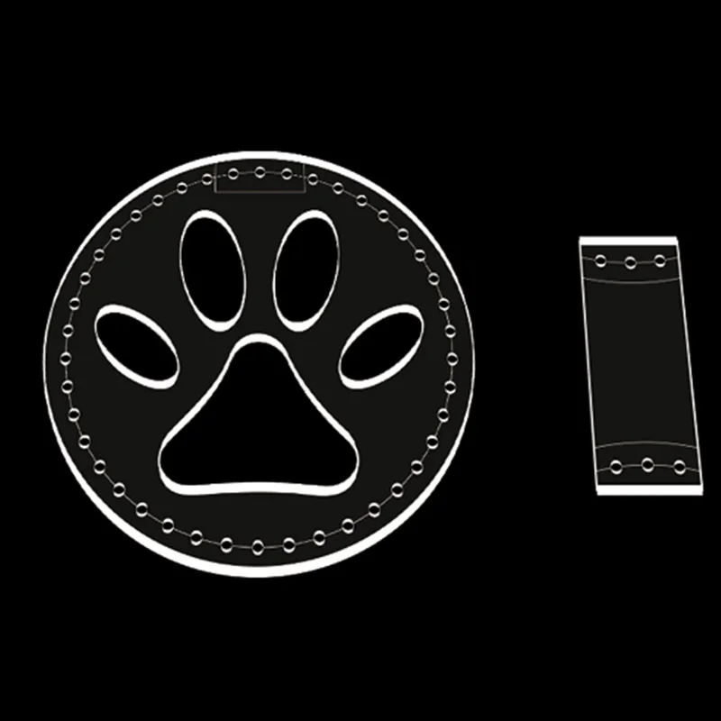 Dog claw 1 Набор, сделай сам, акриловый кожаный шаблон, домашняя ручная работа, кожевенное ремесло, для шитья, собачий коготь/Кошачий коготь, инструменты, аксессуар, брелок, 60 мм - Цвет: Dog claw
