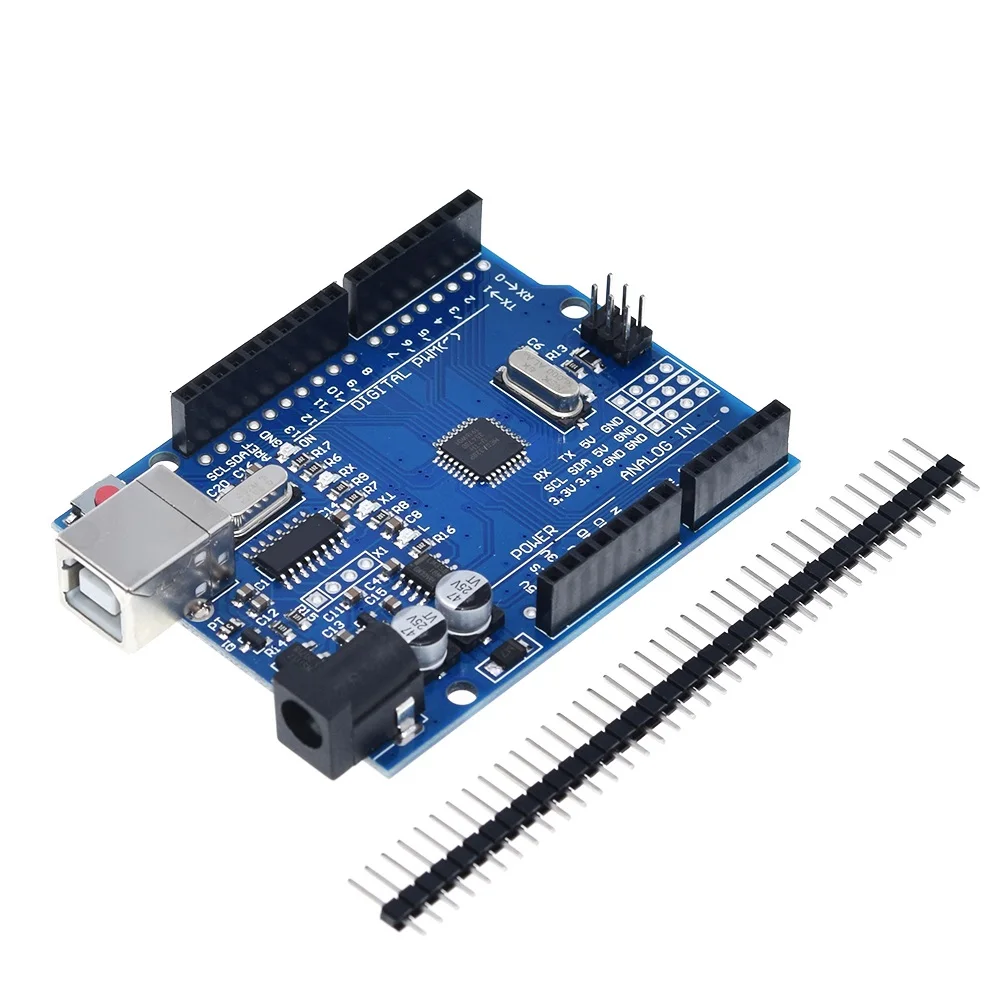 Макетная плата UNO R3 ATmega328P CH340 CH340G для Arduino с прямым контактным разъемом|uno r3|uno r3