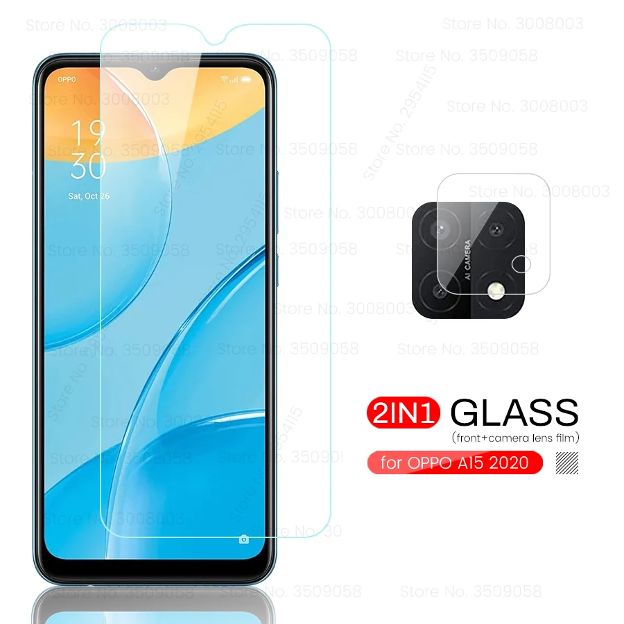 

Защитное стекло для экрана и камеры oppo a15, a15s, a15, 6,52 дюйма