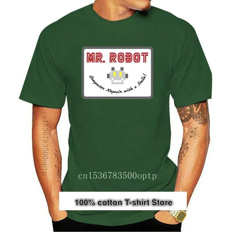 

Camiseta a la moda para hombre y mujer, camisa забавная с принтом и персонализированным Mr Robot, nueva