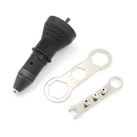 1 set electric rivet nut gun riveting tool cordless riveting drill adaptor insert nut tool riveting drill adapter wholesale