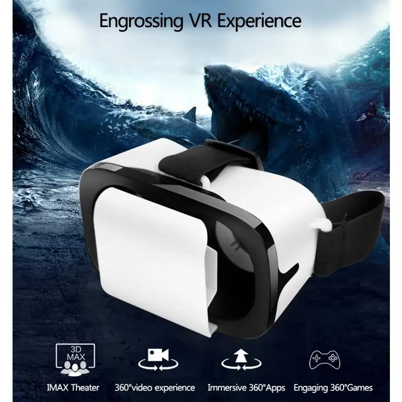 Портативные 360 игровые Очки виртуальной реальности 3D Ar 1080p игровой шлем VR 2G + 4 Гб
