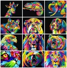 Набор для рисования по номерам на холсте, с животными