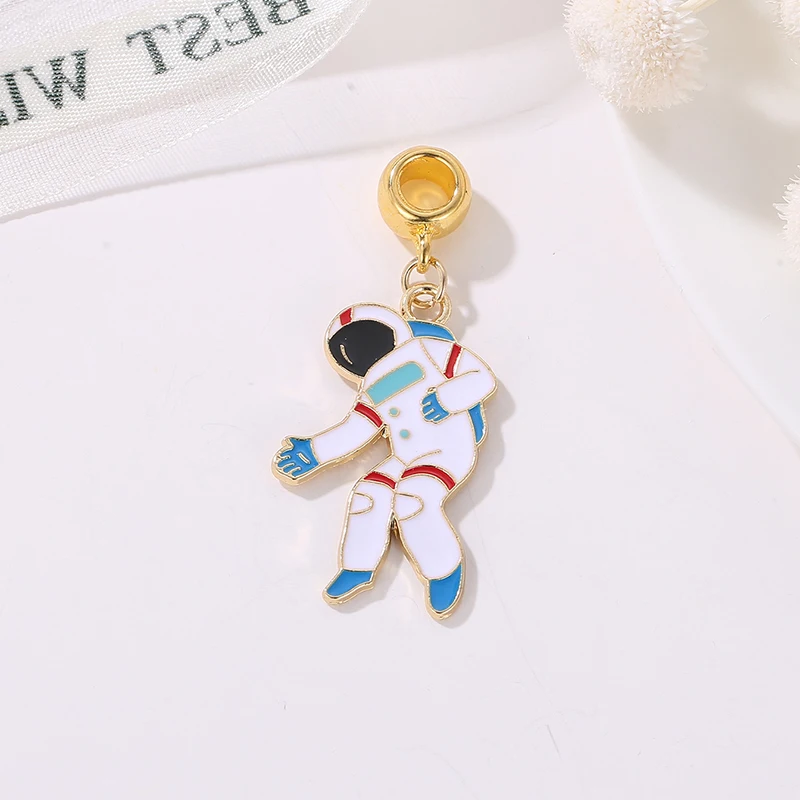 Бусины из сплава Космический золотой цвет подвеска в виде кошки кролика планеты