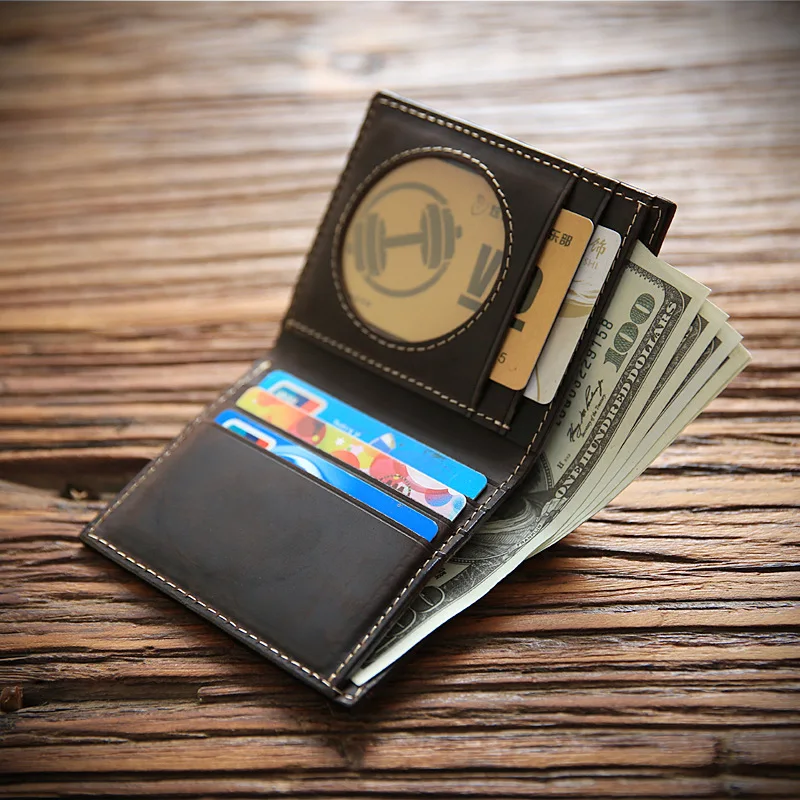 

SIKU men's leather wallet case fashion men wallets brand coin purse holder crazy horse male wallet