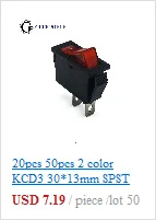 10 шт. 20 шт. KCD4 31*25 мм DPST 4PIN 16A/250 в красный/зеленый Кнопка ВКЛ/ВЫКЛ положение оснастки лодка кулисный переключатель медные ножки