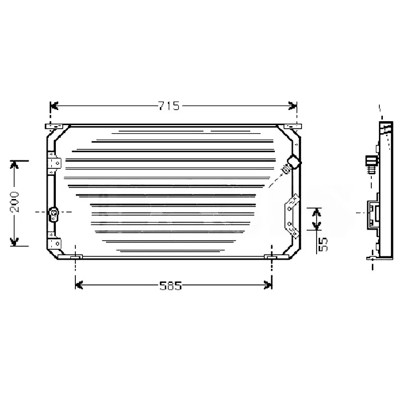 Для автомобиля Toyota COROLLA SECCA AE101 AE102 EE101 AE95 1 3 6 8 кондиционер конденсатор 8846012410 8FC351300521