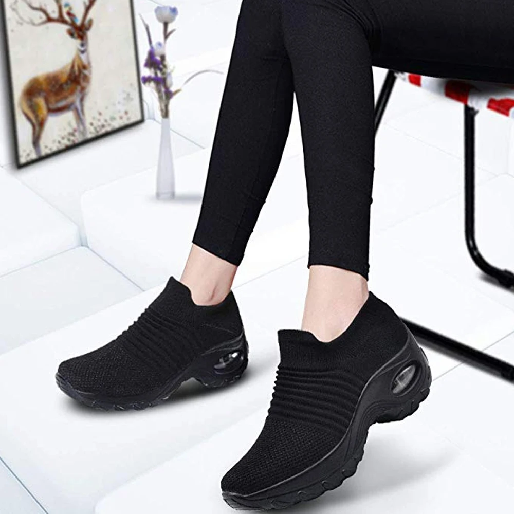 

Platform Sneakers Shoes Breathable Casual Shoes Woman Fashion Height Increasing Ladies Shoes Plus Size 556