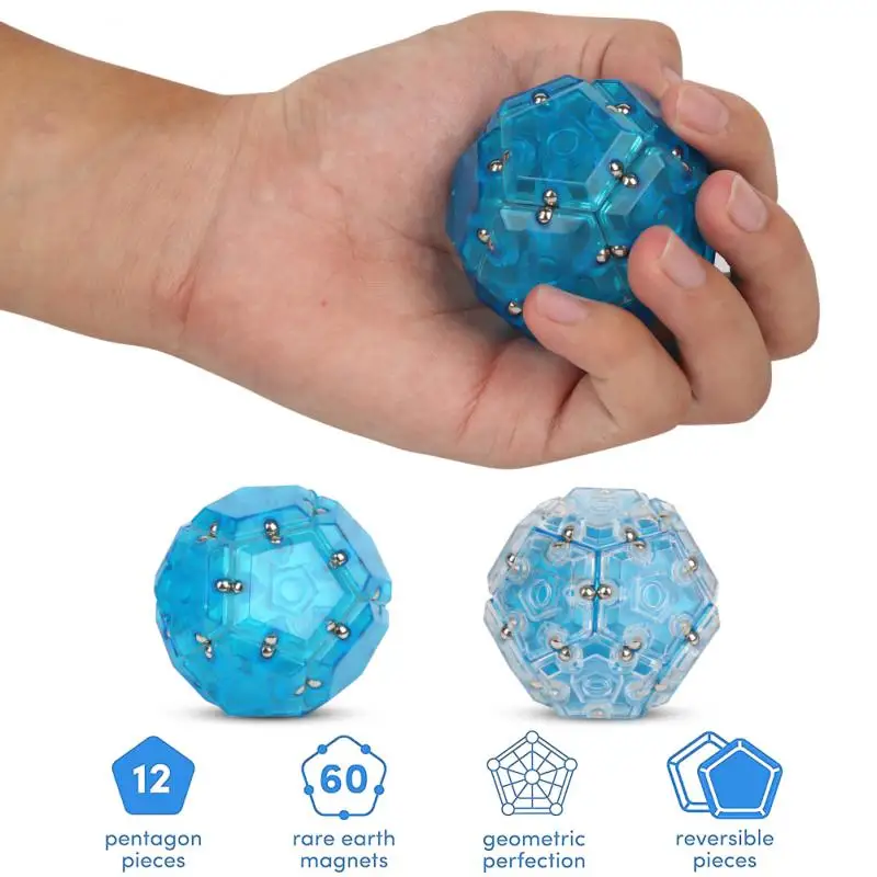 

Fidget Sphere Magnets Pentagons Soccer Puzzle Fidget Balls Building Blocks Stress Relief Toys For Adults Relieves Autism Anxiety