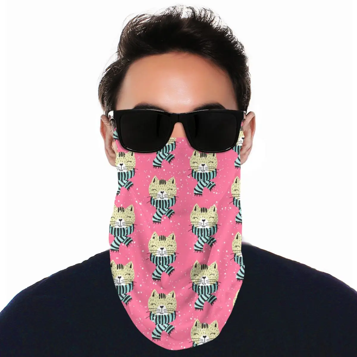 

Hanging ear windproof face towel Printed outdoor face towel Cycling hiking fishing tube scarf men and women yoga headscarves