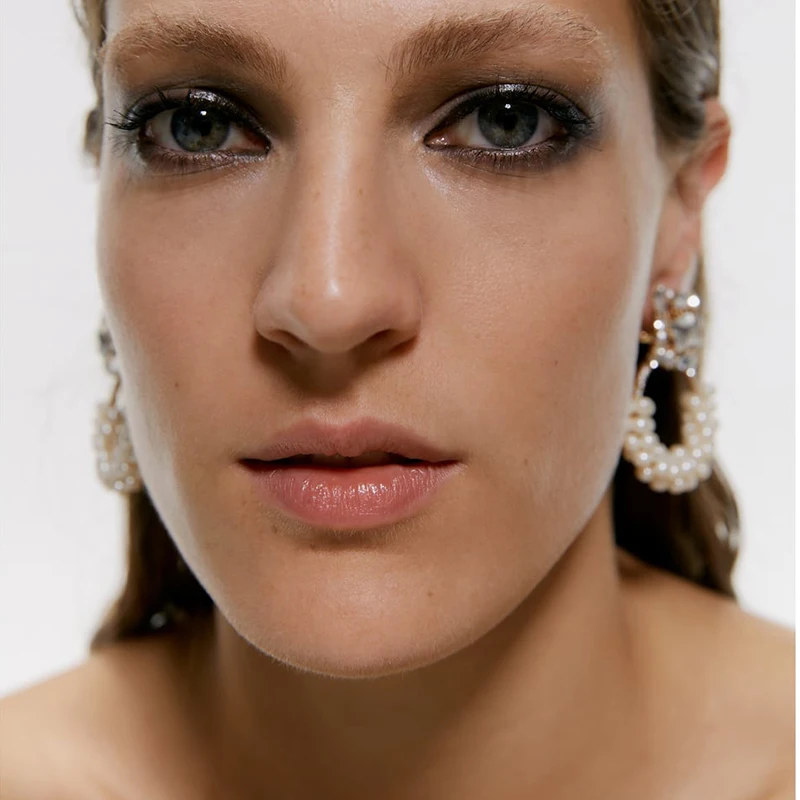 Женские Геометрические серьги Yhpup модные полимерные подвески с кристаллами