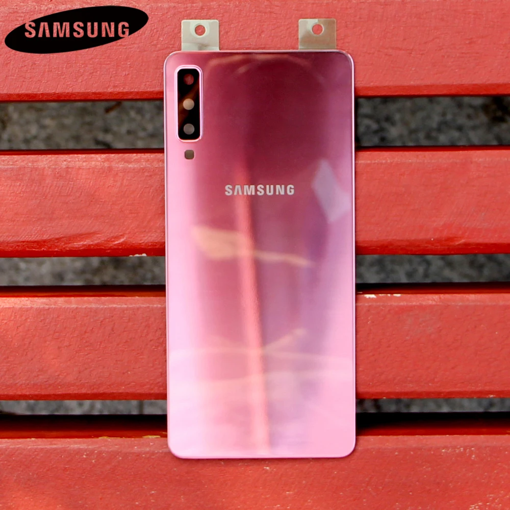 Оригинальные чехлы для задней крышки Samsung GALAXY A7 2018 версия A730x SM A750 Задняя