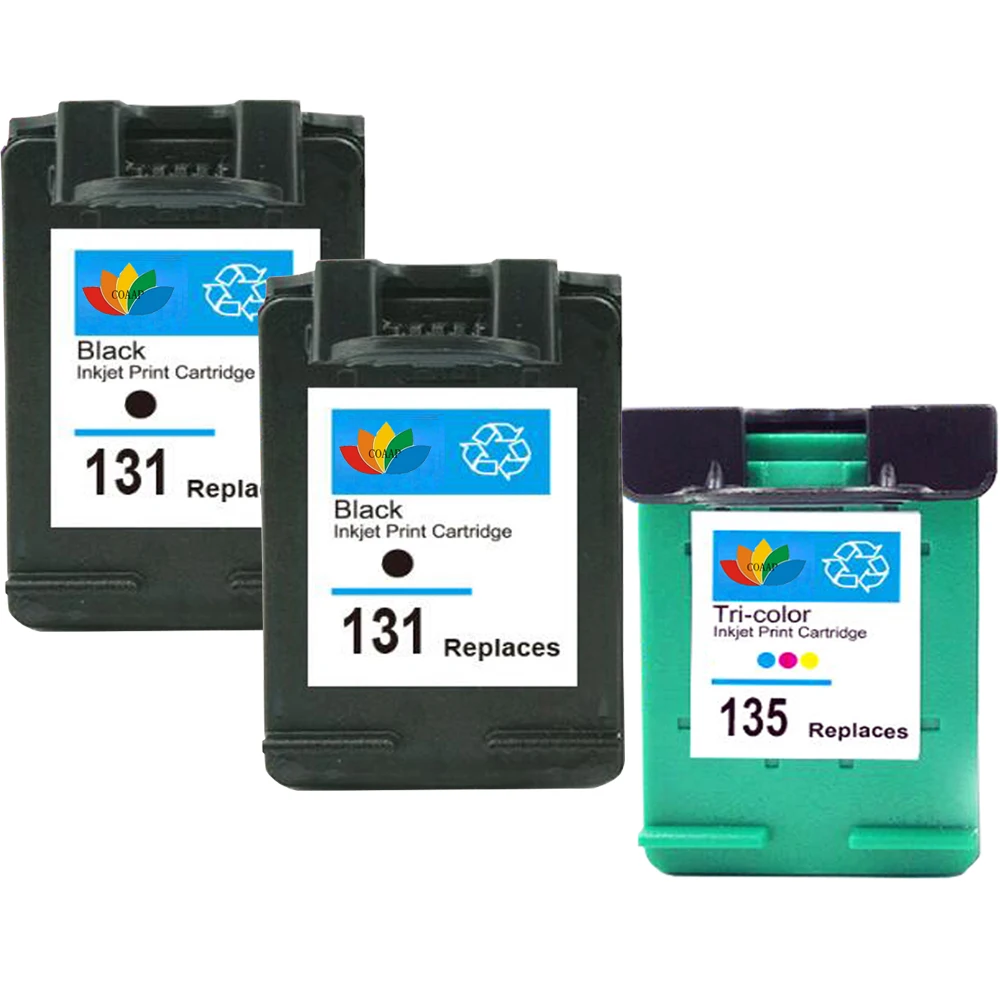 

Refilled Ink Cartridge For Compatible HP 131 135 (Black,Color) High Quality hp 5743 5940 5943 6843 2573 2613 8753 inkjet Printer