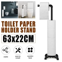 iron large stand toilet paper holder tissue roll rack bathroom storage container bath accessories kitchen organizer