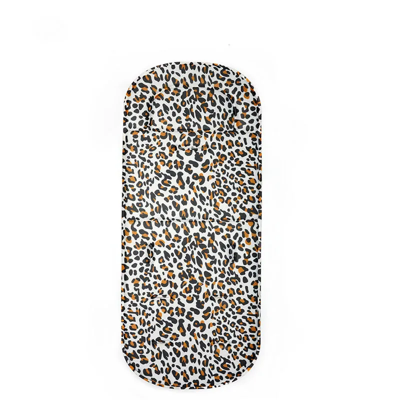 Leopard Удобный коврик для детской коляски, четыре сезона, мягкая подушка для сиденья, коврик для детской коляски, подушка для коляски 0-27 м - Цвет: Leopard