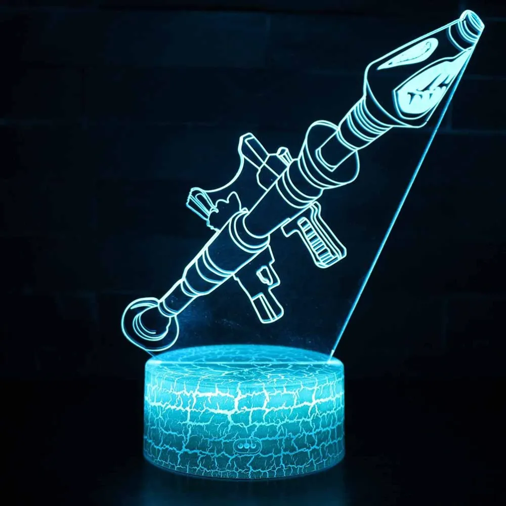 1 шт. в форме ракеты Ночной светильник с сенсорным пультом дистанционного