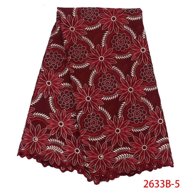 

Swiss Fabric Soft Silk Cotton Mesh Embroidered Flower Cotton African Dry Lace High Quality Nigerian Africa Fabric AMY2633B