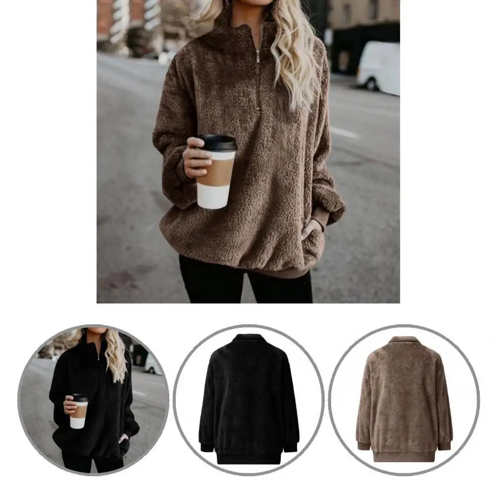 

Дышащая модная однотонная Повседневная Толстовка с высоким воротником, простой пуловер, свитшот с усадочными манжетами для улицы