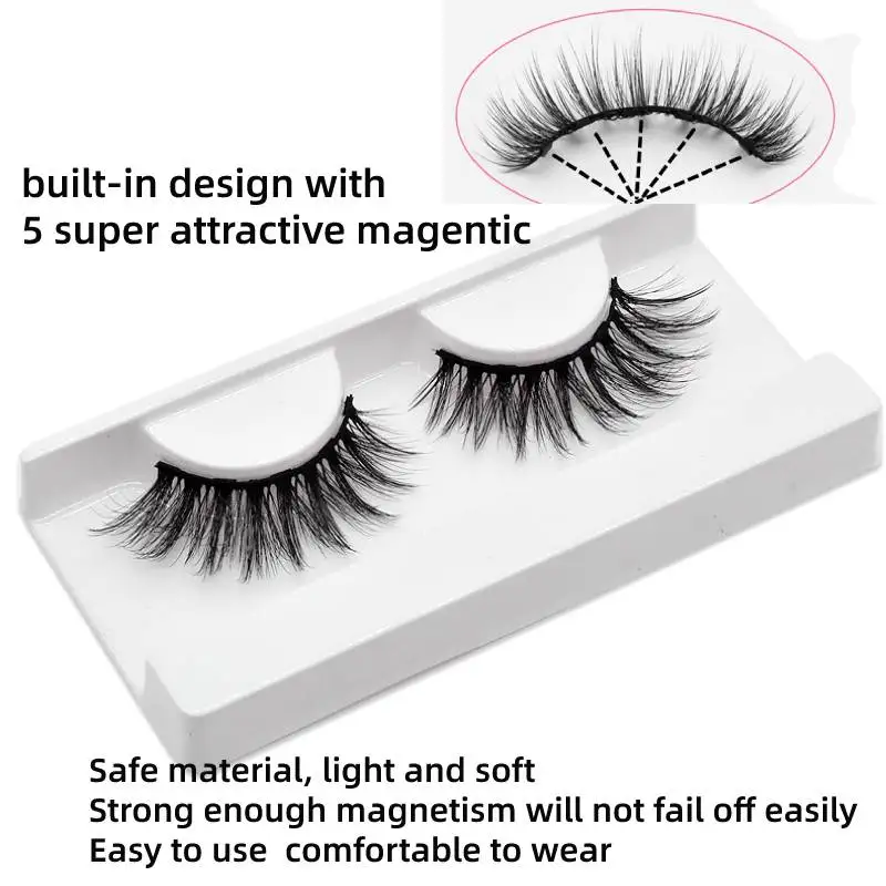 1 пара магнитных ресниц ISEEN и набор подводки для глаз 3D норковые накладные ресницы