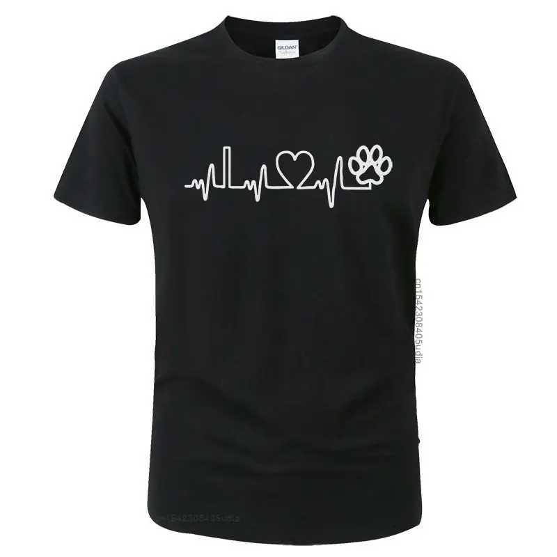 

Paw Lifeline T Shirt Men Summer Short Sleeve Cat Footprints Print T-Shirt Cotton Tops Tees Funny T Shirt Men Sweatshirt